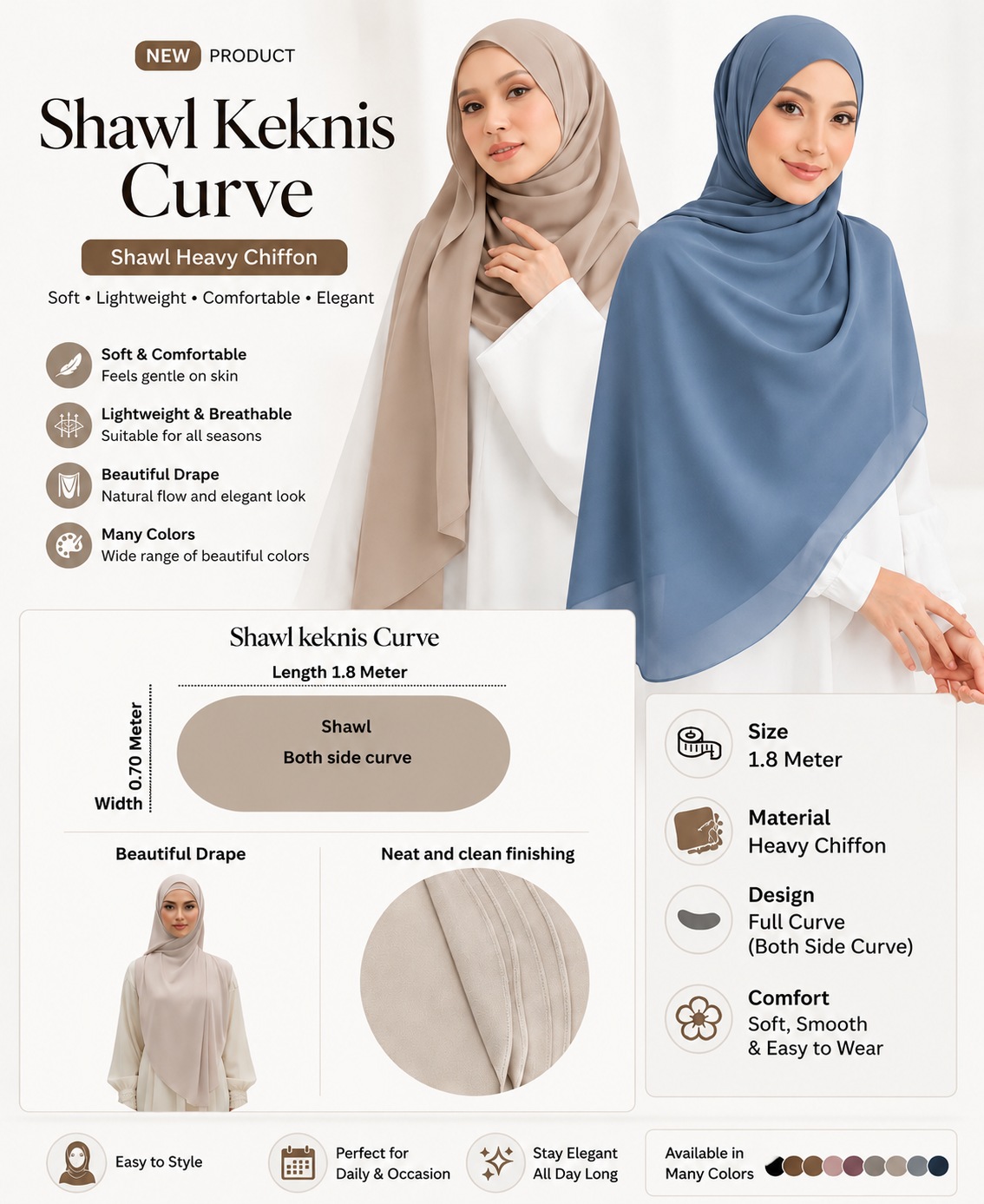 Shawl Keknis Curve