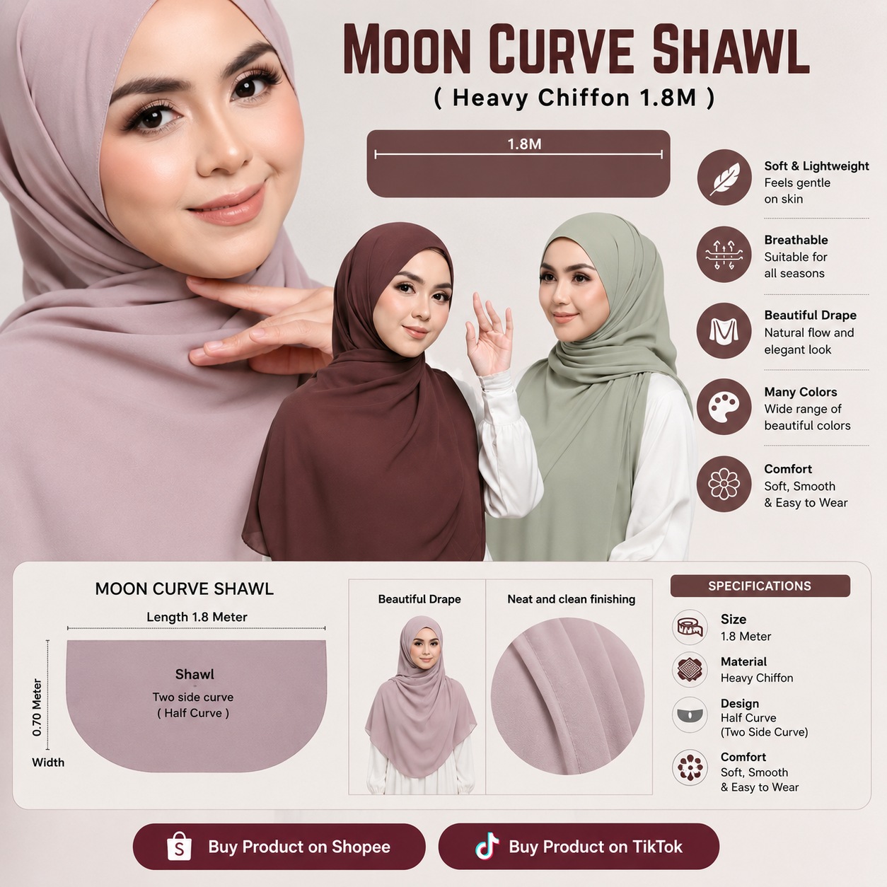 Moon Curve Shawl